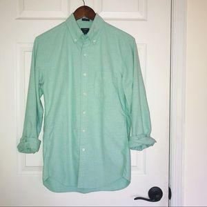 J. Crew Oxford Shirt in Pastel Green